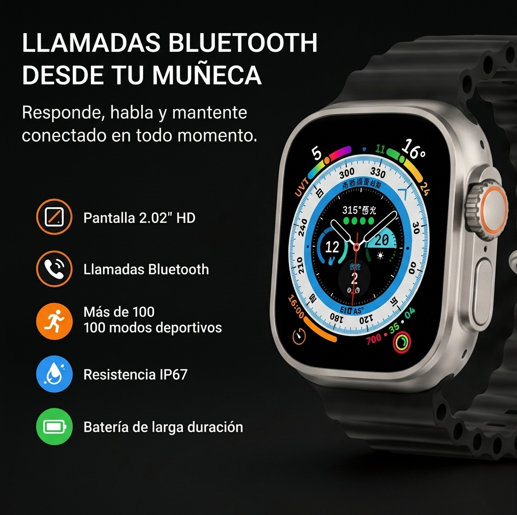 ⌚El Smartwatch que Está Revolucionando la Forma de Mantenerte Conectado⌚ ForceFit Ultra®